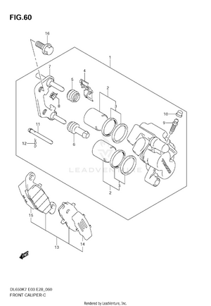 Front Caliper Schematic