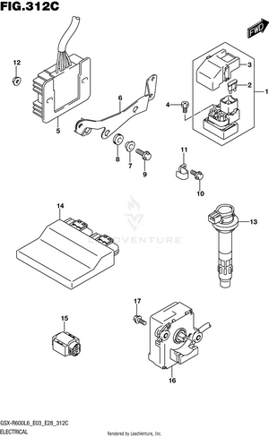 Electrical (gsx-r600l6 E33) Schematic