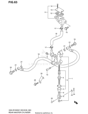 Rear Master Cylinder Schematic