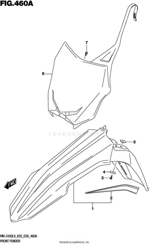 Front Fender Schematic