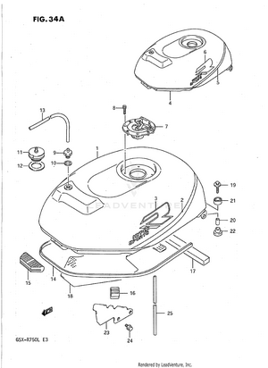 Fuel Tank (model K) Schematic