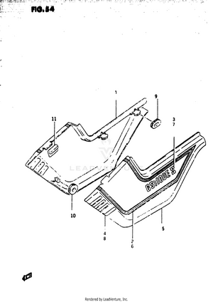 Frame Cover (gs1100esd) Schematic