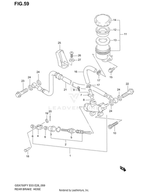 Rear Master Cylinder Schematic