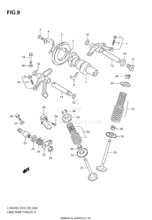 Cam Shaft/valve Schematic