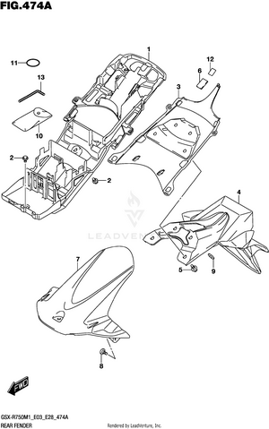 Rear Fender Schematic