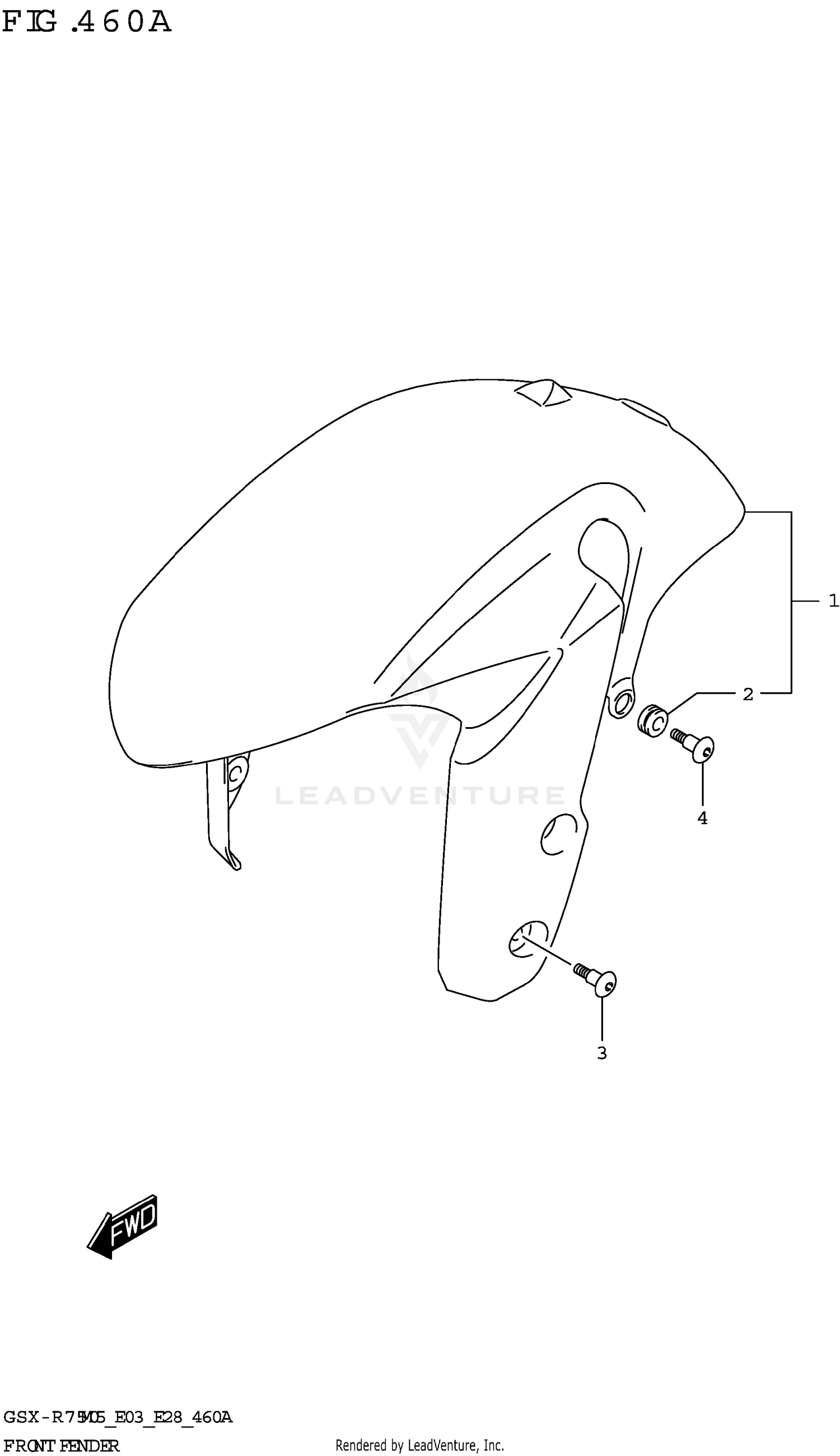 FRONT FENDER (GSX-R750)