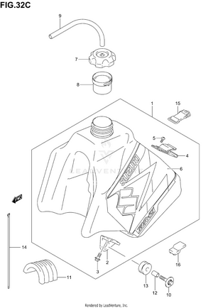 Fuel Tank (model K4) Schematic