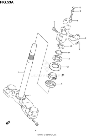 Steering Stem (an400sk5/sk6) Schematic