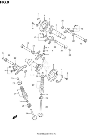 Camshaft - Valve Schematic