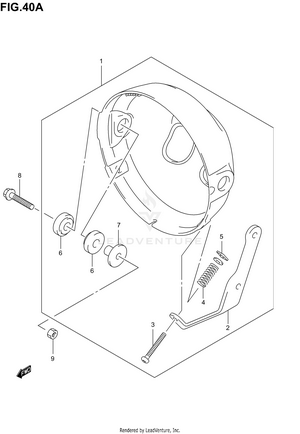 Headlamp Housing (sv1000k3) Schematic