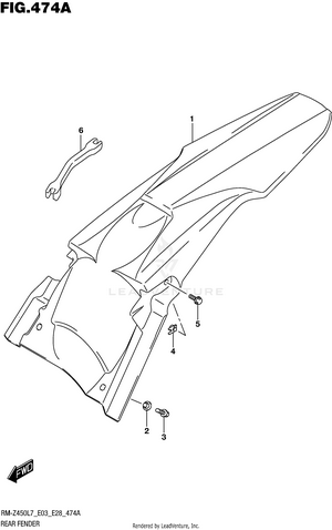 Rear Fender Schematic