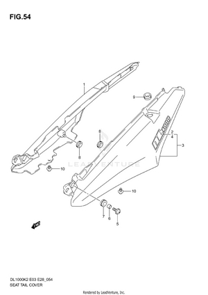 Seat Tail Cover (model K2) Schematic