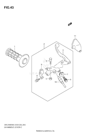 Left Handle Lever Schematic