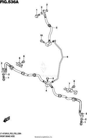 Front Brake Hose Schematic