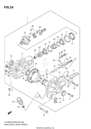 Final Bevel Gear (front) Schematic