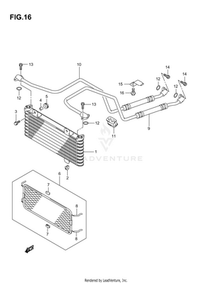 Oil Cooler Schematic