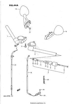 Handlebar (model L) Schematic