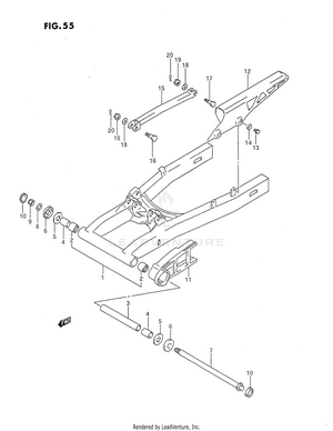 Rear Swinging Arm Schematic