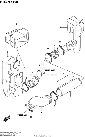 Belt Cooling Duct Schematic