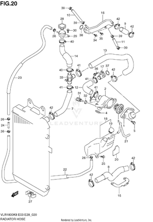 Radiator Hose Schematic