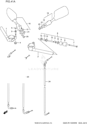 Handlebar (model S/t/v/w) Schematic