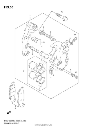 Front Caliper Schematic