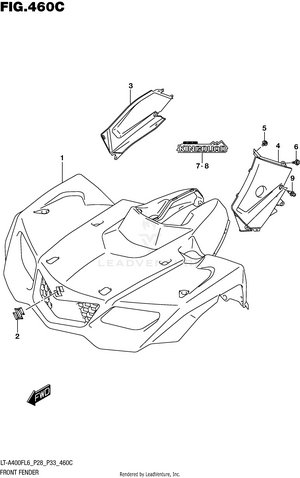 Front Fender (lt-a400fzl6 P33) Schematic