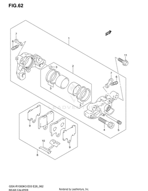 Rear Caliper Schematic