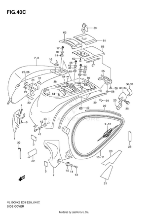 Side Cover (model K9) Schematic