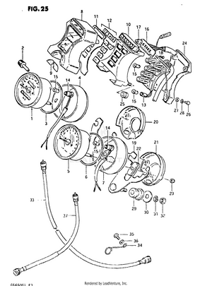 Speedometer - Tachometer (model X) Schematic