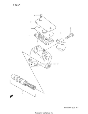 Front Master Cylinder Schematic