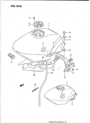 Fuel Tank (model M/n) Schematic