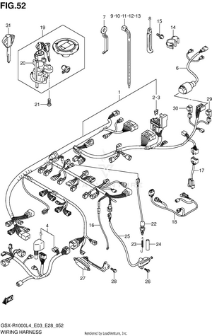 Wiring Harness (gsx-r1000l4 E03) Schematic