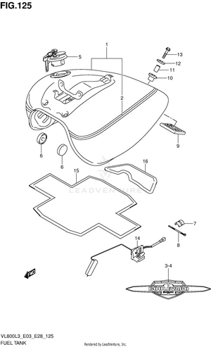 Fuel Tank (vl800tl3 E03) Schematic