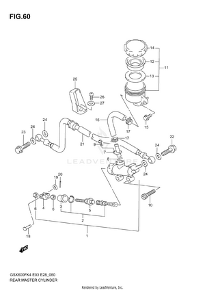 Rear Master Cylinder Schematic
