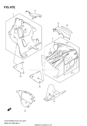 Under Cowling (gsx1300rzk6) Schematic