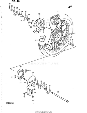 Rear Wheel Schematic