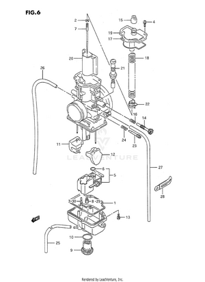 Carburetor (model K/l/m/n) Schematic