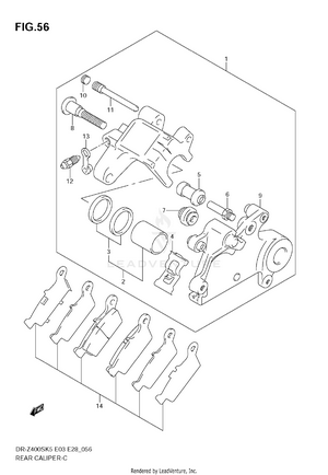 Rear Caliper Schematic