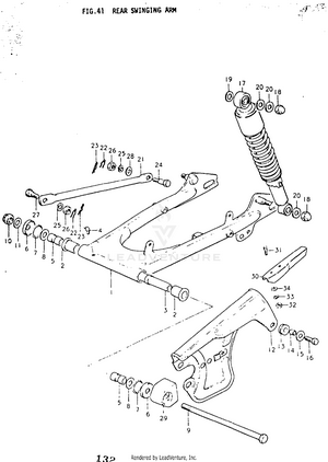 Rear Swinging Arm Schematic