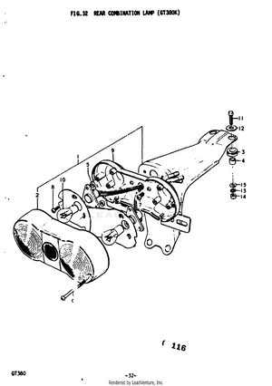 Rear Combination Lamp (gt380k) Schematic