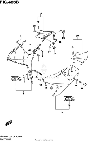 Side Cowling (qeb) Schematic