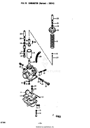 Carburetor (marked : 33014) Schematic