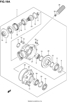 Final Bevel Gear (model K3,f.no.jsaaj51a32112560%) Schematic
