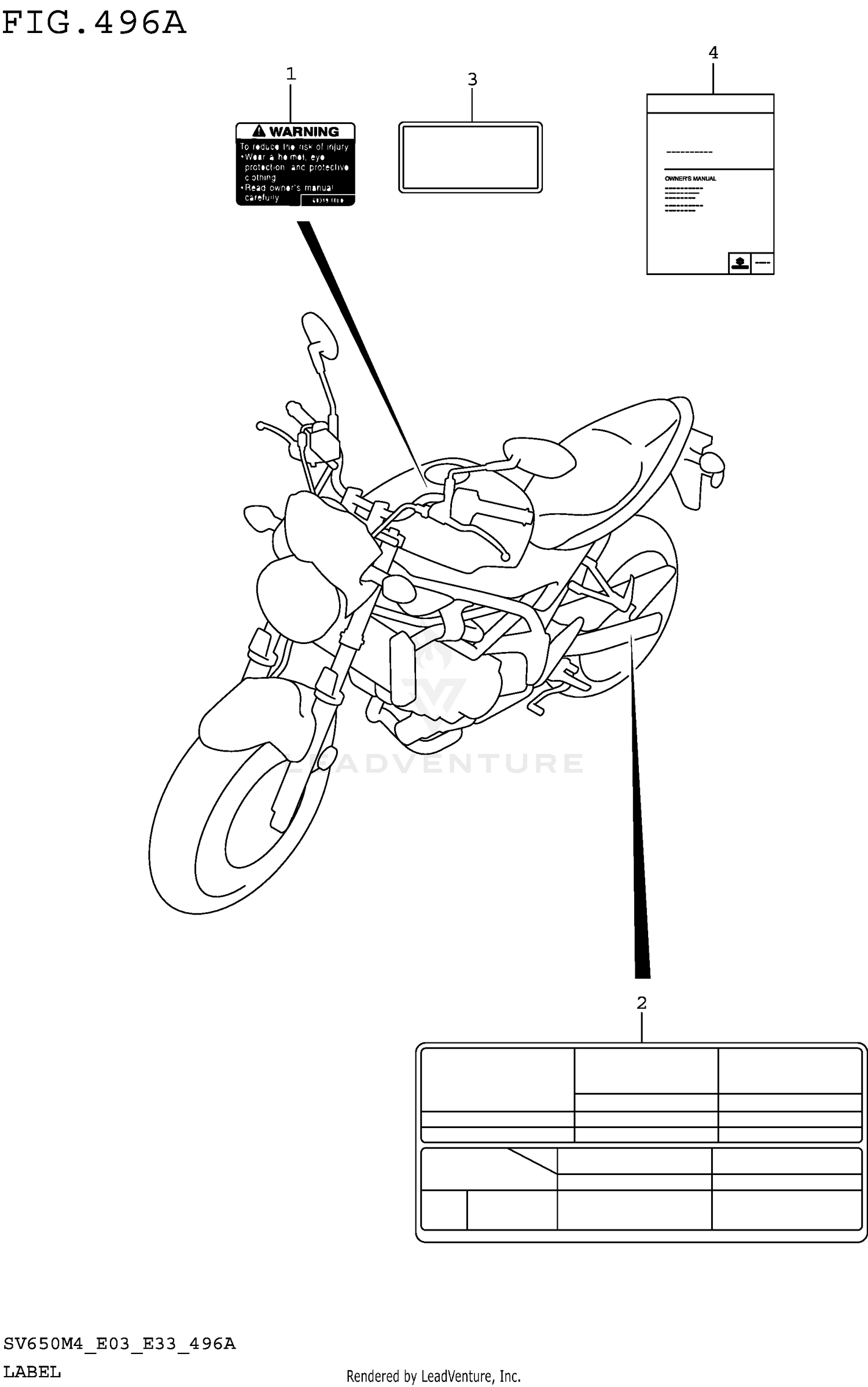 LABEL (SV650M4 E03)