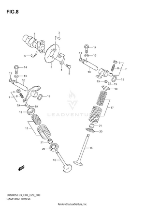 Cam Shaft/valve Schematic