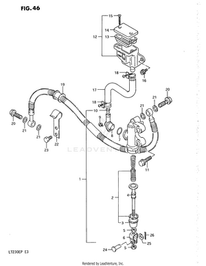 Rear Master Cylinder Schematic
