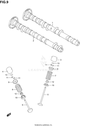 Cam Shaft - Valve Schematic