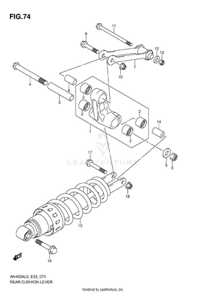 Rear Cushion Lever (an400al3 E33) Schematic