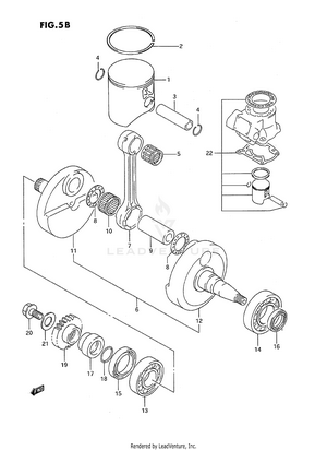 Crankshaft (model P/r) Schematic